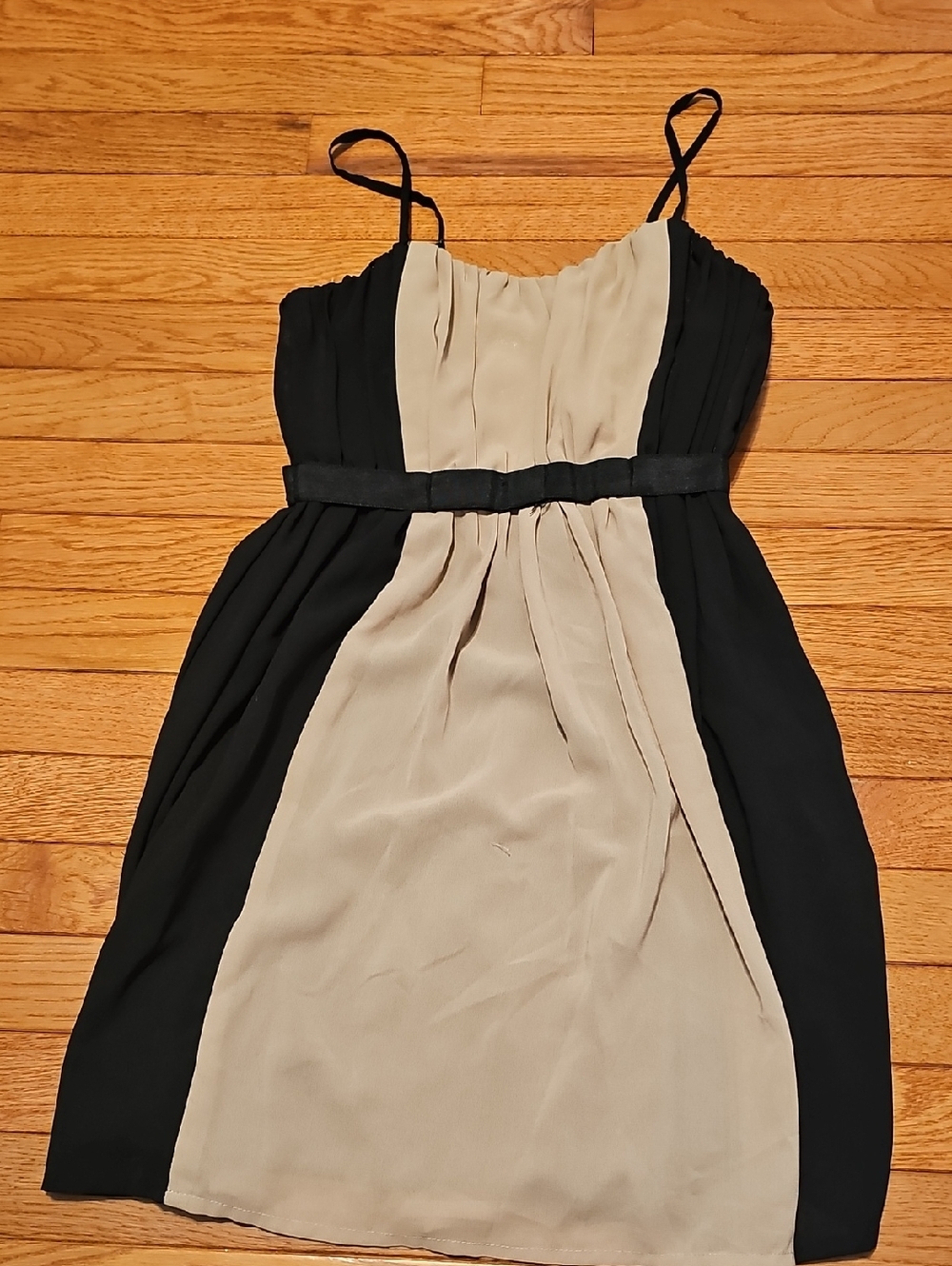 Brown And Black Mini Dress